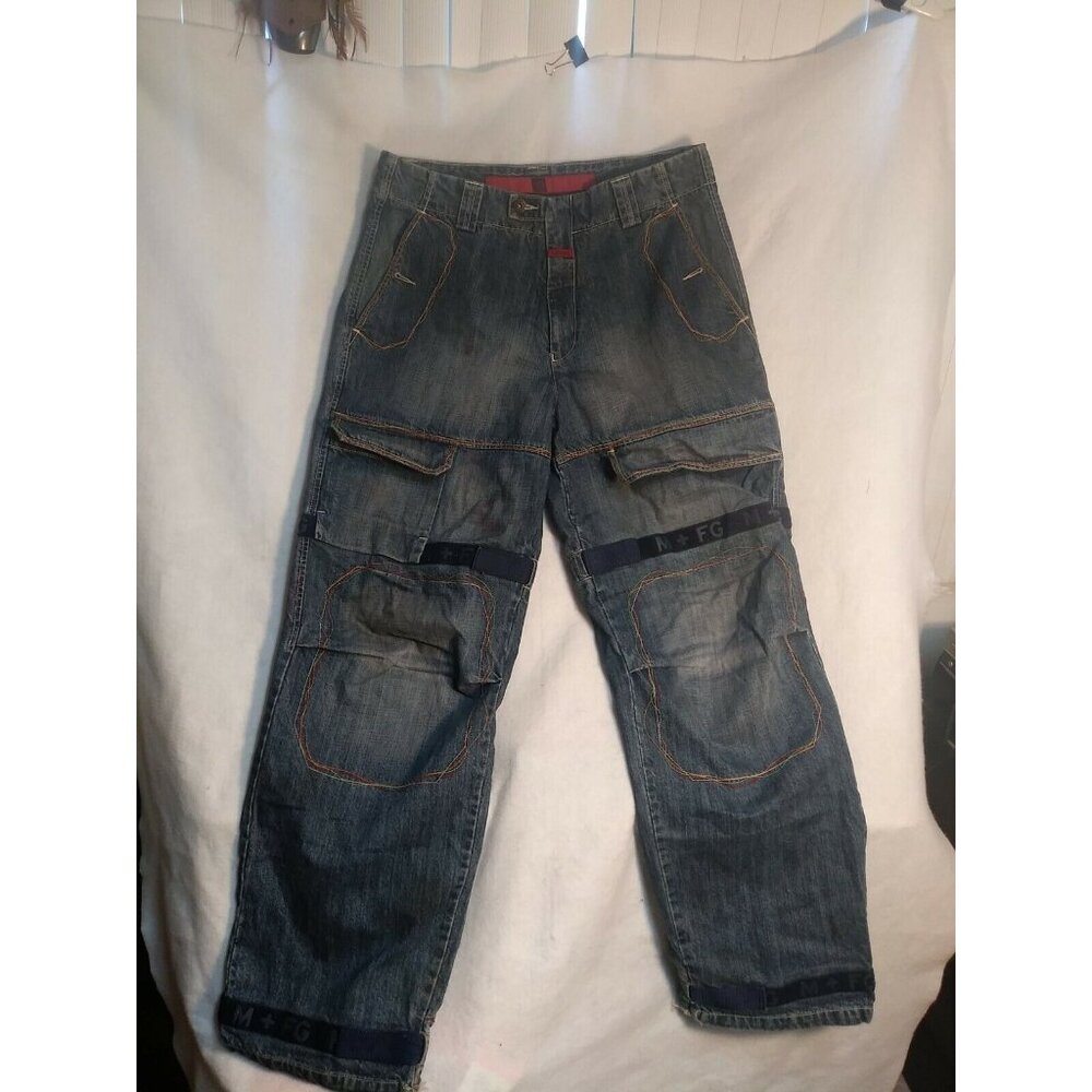 M+FG Marithe Francois Girbaud Strap Shuttle Jeans sample Vintage Samples Hip
